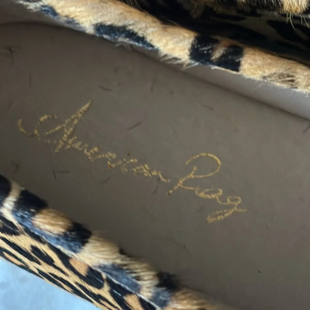 American Rag Cammie Calf Hair Penny Loafers Leopard Print